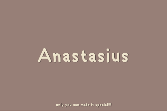 Anastasius: The Unique Sans Serif Font for Distinctive Brand Identity