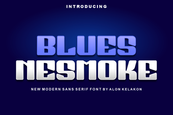Blues Nesmoke: The Cool Sans Serif Font for Modern Brand Identity