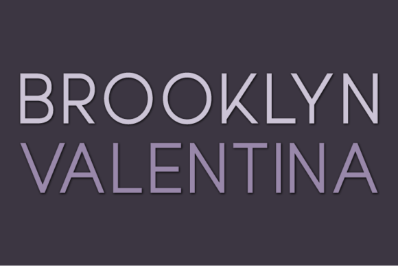 Brooklyn Valentina: The Modern Sans Serif for Polished Branding