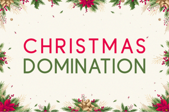 Christmas Domination: A Modern Sans Serif for Festive Editorial Design