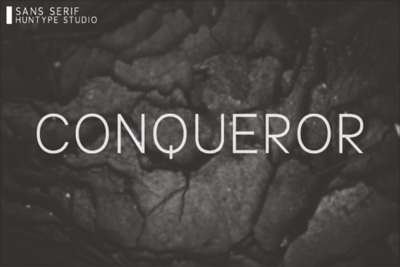 Conqueror: The All-Caps Sans Serif Font for Bold Digital Campaigns