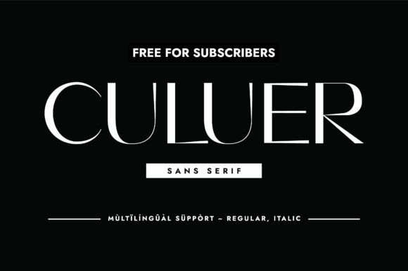 Culuer Typeface Review: Elevating Digital Campaigns with Elegant Sans Serif Design