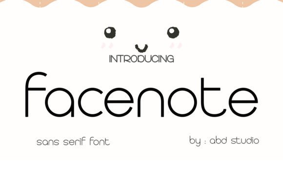 Facenote: The Minimalist Sans Serif Typeface for Clean Web Design