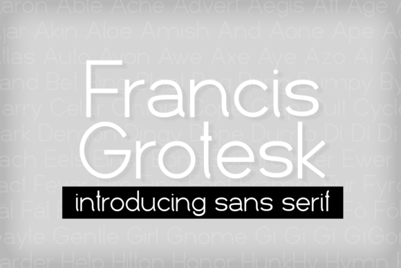 Francis Grotesk: A Modern Sans Serif for Clean Web Design