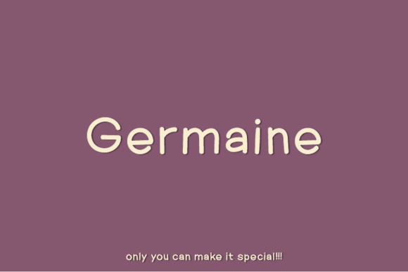 Germaine: The Natural Sans Serif Typeface for Handmade Branding