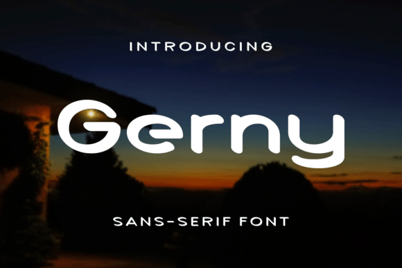Gerny Typeface: A Modern Sans Serif for Clean Digital Layouts