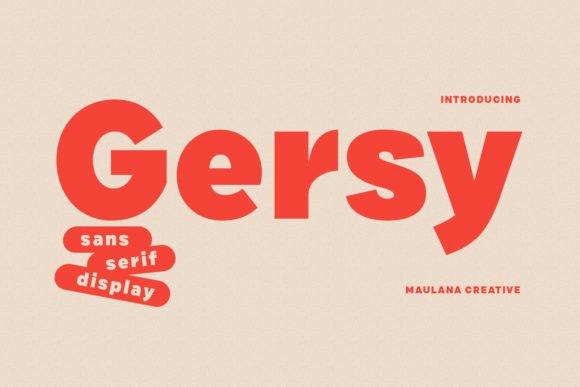 Gersy: The Perfect Sans Serif Font for Handmade Labels and Crafts