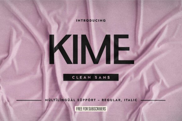 Kime Typeface: A Minimalist Sans Serif for Modern Editorial Design