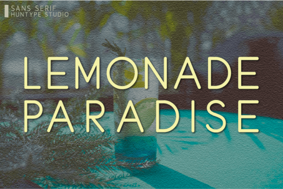 Lemonade Paradise: A Versatile Sans Serif Typeface for Modern Branding