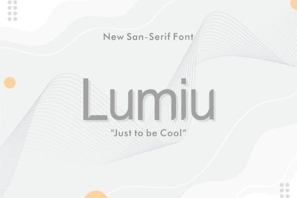 Lumiu: A Clean Sans Serif Typeface for Modern Editorial Design