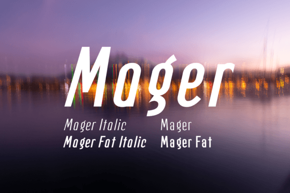 Mager: A Slim Sans Serif Typeface for Editorial Clarity