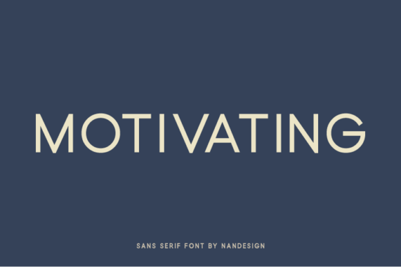 Motivating: A Versatile Sans Serif Typeface for Modern Brand Identity