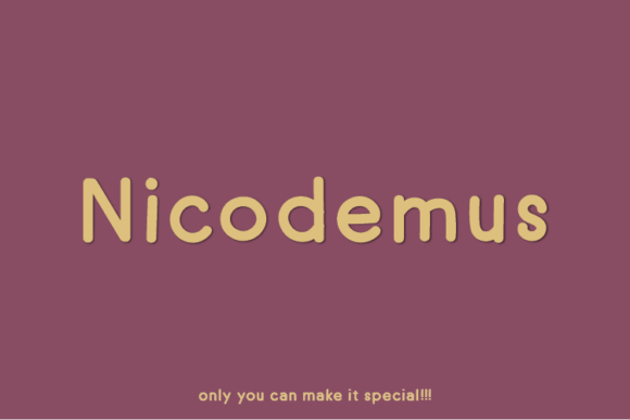 Nicodemus: The Unique Sans Serif Typeface for Handmade Brands