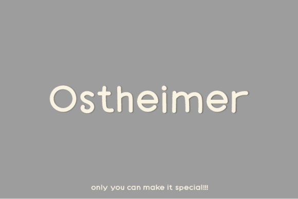 Ostheimer: The Unique Sans Serif Typeface for Handmade Brands
