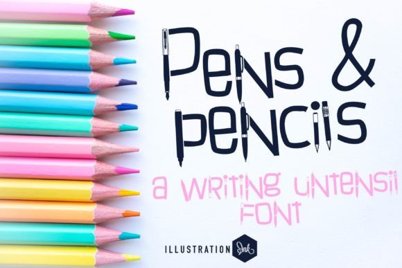 Pens and Pencils: The Creative Font for Authentic Brand Identity