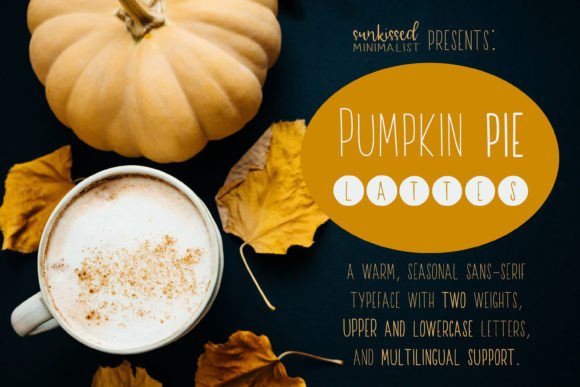 Pumpkin Pie Lattes: A Cozy Typeface for Editorial Design