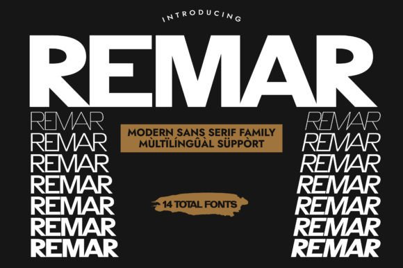 Remar Typeface: A Minimalist Sans Serif for Handmade Branding