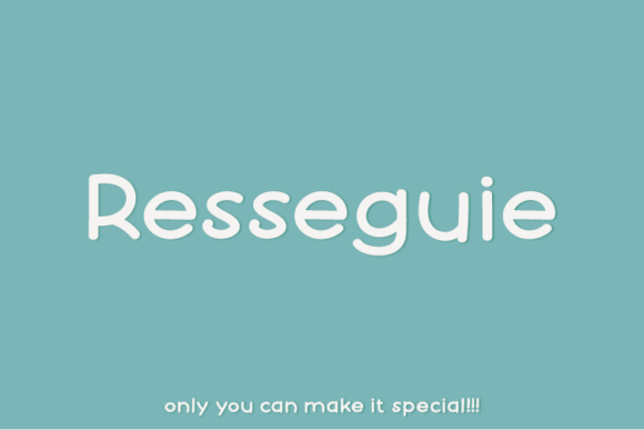 Resseguie: A Unique Sans Serif Typeface for Standout Campaigns