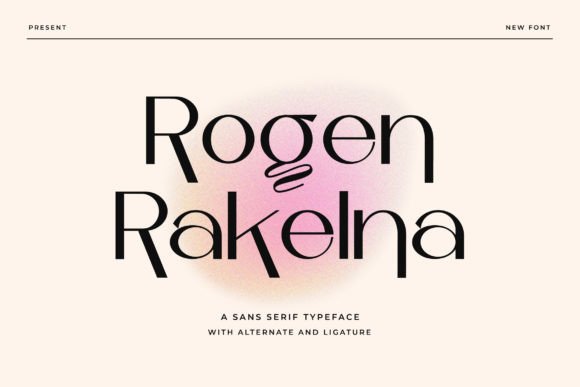 Rogen Rakelna: The Modern Sans Serif Typeface for Handmade Branding