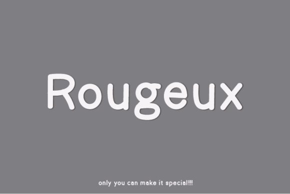 Rougeux: A Unique Sans Serif Font for Polished Brand Identity