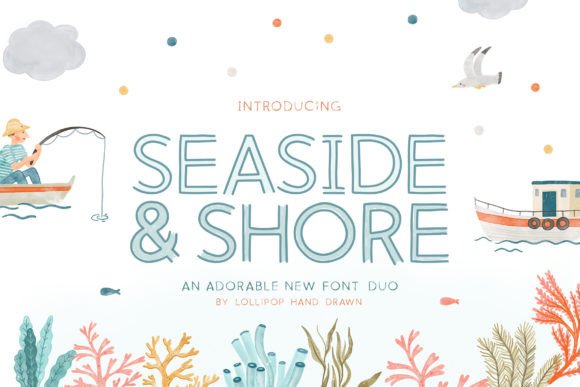 Seaside and Shore: A Playful Sans Serif for Whimsical Brand Identity