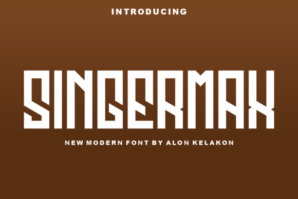 Singermax Typeface: A Clean Sans Serif for Crafters and Sellers