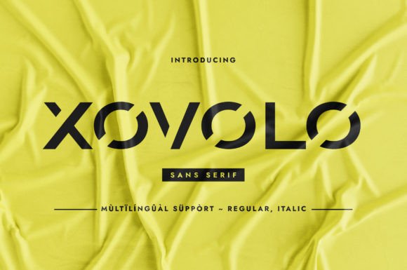 Xovolo: The Minimalist Sans Serif Font for Clean Brand Identity